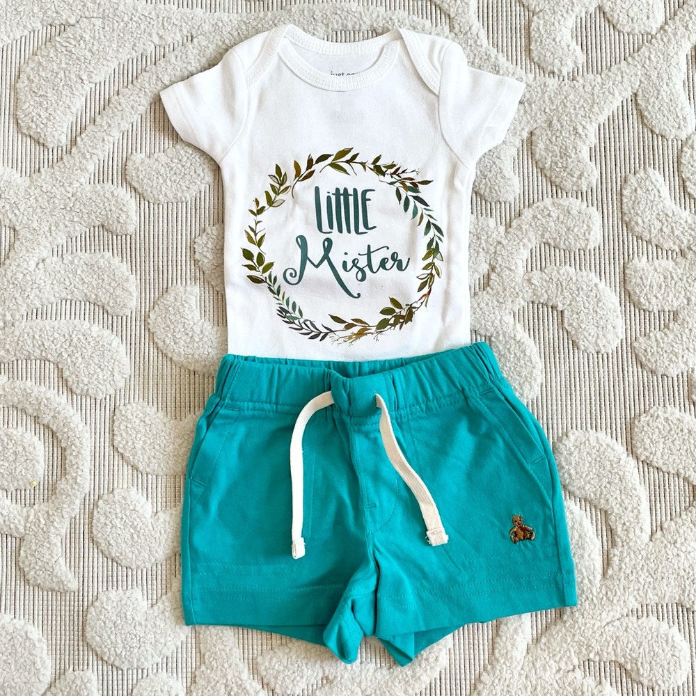 Baby boy little mister hospital outfit NB new! - Picture 2 of 3
